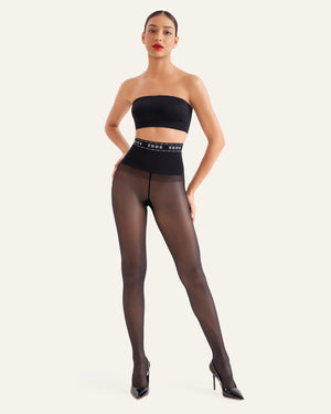 Eros Lingerie No.1 black tights, sheerglow and durable pantyhose for daily wear, product-1